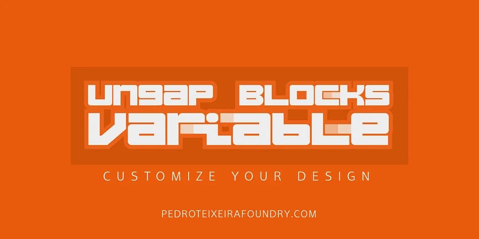 Ungap Blocks Variable by Pedro Teixeira — Display Font