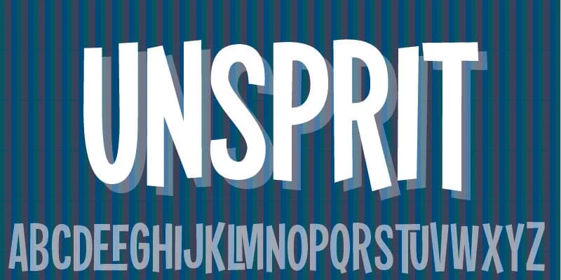 Unsprit by Pizzadude.dk — Decorative Font