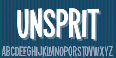 Unsprit by Pizzadude.dk — Decorative Font — thumbnail 1