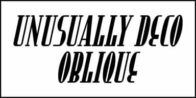 UNUSUALLY DECO JNL by Jeff Levine Fonts — Decorative Font — thumbnail 4
