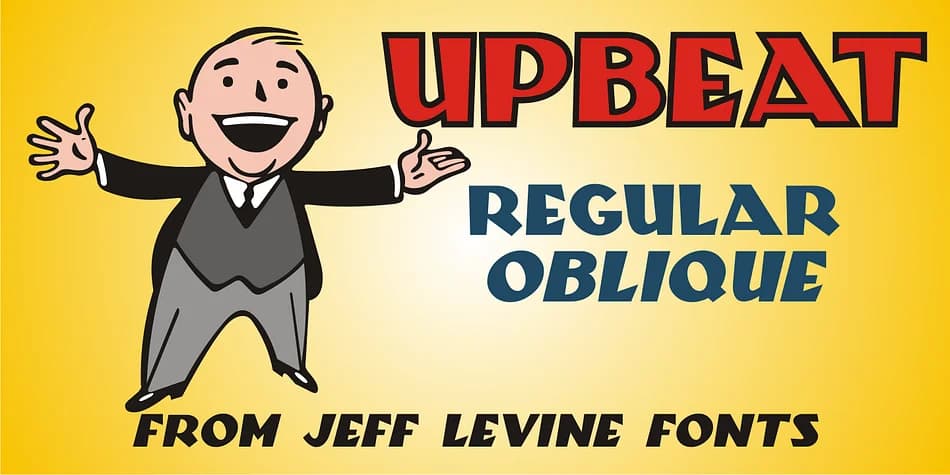 UPBEAT JNL by Jeff Levine Fonts — Decorative Font