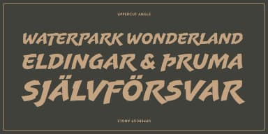 Uppercut Angle by Delve Fonts — Decorative Font — thumbnail 2