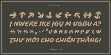 Uppercut Angle by Delve Fonts — Decorative Font — thumbnail 4