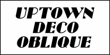 Uptown Deco by Jeff Levine Fonts — Decorative Font — thumbnail 4