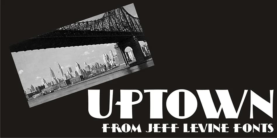 UPTOWN JNL by Jeff Levine Fonts — Decorative Font