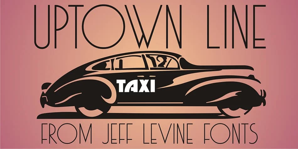 UPTOWN LINE JNL by Jeff Levine Fonts — Decorative Font