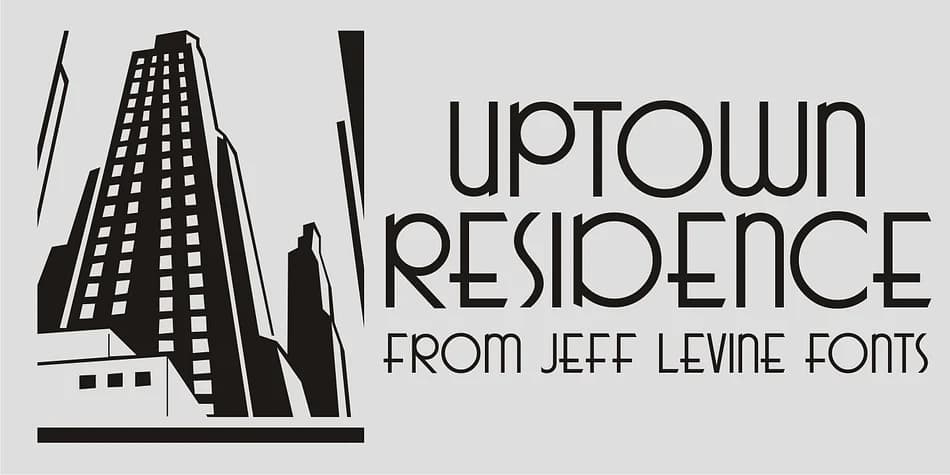 UPTOWN RESIDENCE JNL by Jeff Levine Fonts — Decorative Font