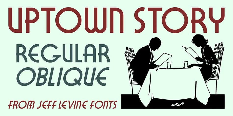 UPTOWN STORY JNL by Jeff Levine Fonts — Decorative Font