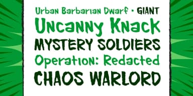 Urban Barbarian by Comicraft — Display Font — thumbnail 2