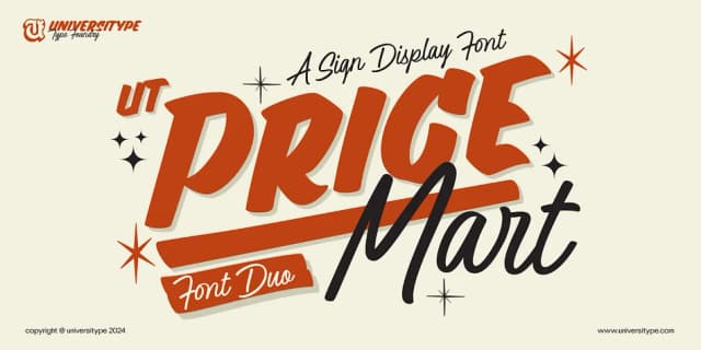 UT Pricemart by Universitype — Script Handwritten Font