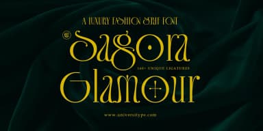 UT Sagora Glamour by Universitype — Decorative Font — thumbnail 1