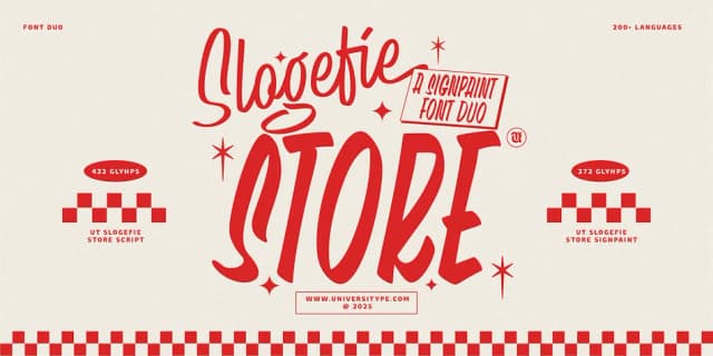 UT Slogefie Store by Universitype — Display Font