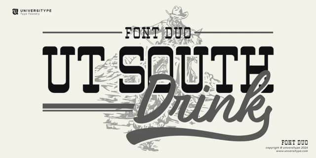 UT South Drink by Universitype — Script Handwritten Font