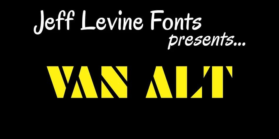 VAN ALT JNL by Jeff Levine Fonts — Decorative Font