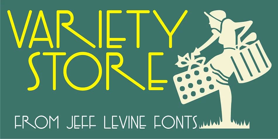 VARIETY STORE JNL by Jeff Levine Fonts — Decorative Font