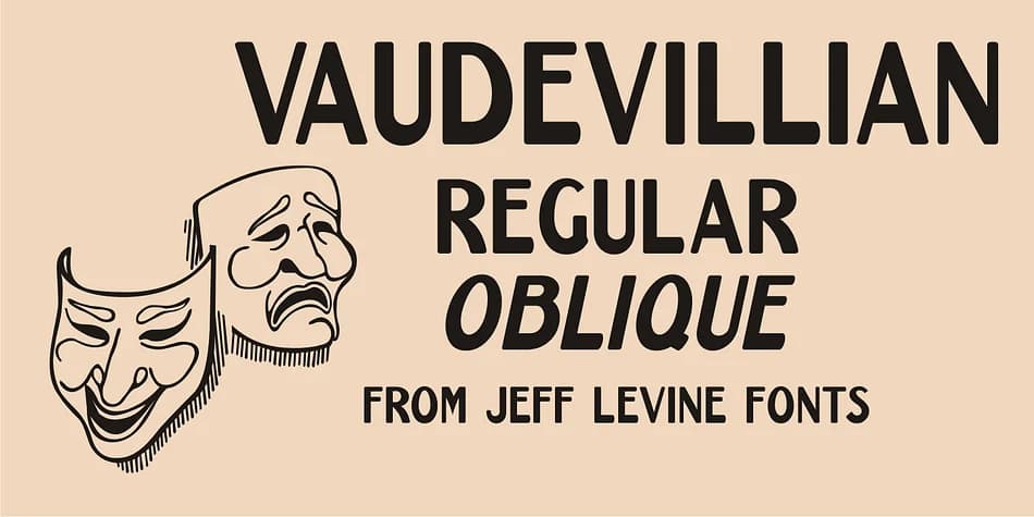 VAUDEVILLIAN JNL by Jeff Levine Fonts — Decorative Font