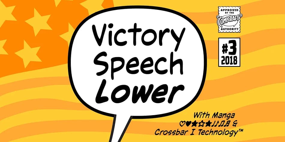 Victory Speech Lower by Comicraft — Decorative Font