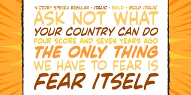 VICTORY SPEECH by Comicraft — Decorative Font — thumbnail 2