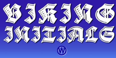 VIKING INITIALS by Wiescher-Design — Blackletter Font — thumbnail 2
