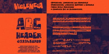 Violencia by Wingsart Studio — Display Font — thumbnail 2