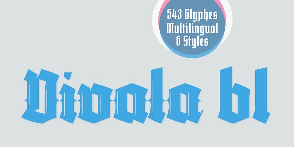 Vivala bl by Johannes Hoffmann — Blackletter Font — preview 1