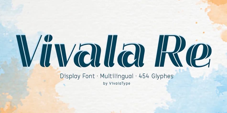 Vivala Re by Johannes Hoffmann — Display Font