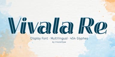 Vivala Re by Johannes Hoffmann — Display Font — thumbnail 1