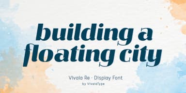 Vivala Re by Johannes Hoffmann — Display Font — thumbnail 2