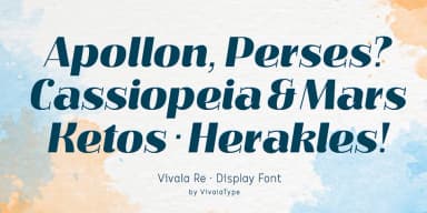Vivala Re by Johannes Hoffmann — Display Font — thumbnail 3