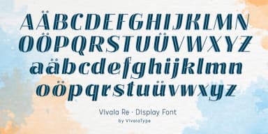 Vivala Re by Johannes Hoffmann — Display Font — thumbnail 4