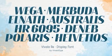 Vivala Re by Johannes Hoffmann — Display Font — thumbnail 5