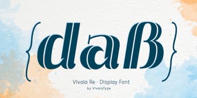 Vivala Re by Johannes Hoffmann — Display Font — thumbnail 6