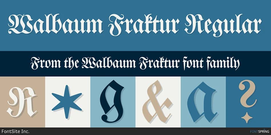Walbaum Fraktur by FontSite Inc. — Blackletter Font