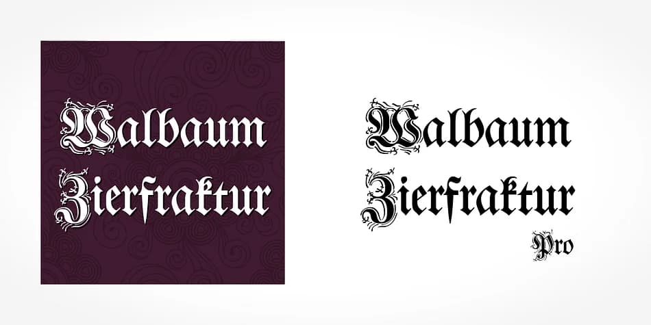 Walbaum Zierfraktur Pro by SoftMaker — Blackletter Font