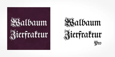 Walbaum Zierfraktur Pro by SoftMaker — Blackletter Font — thumbnail 1