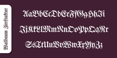 Walbaum Zierfraktur Pro by SoftMaker — Blackletter Font — thumbnail 2