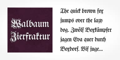 Walbaum Zierfraktur Pro by SoftMaker — Blackletter Font — thumbnail 4