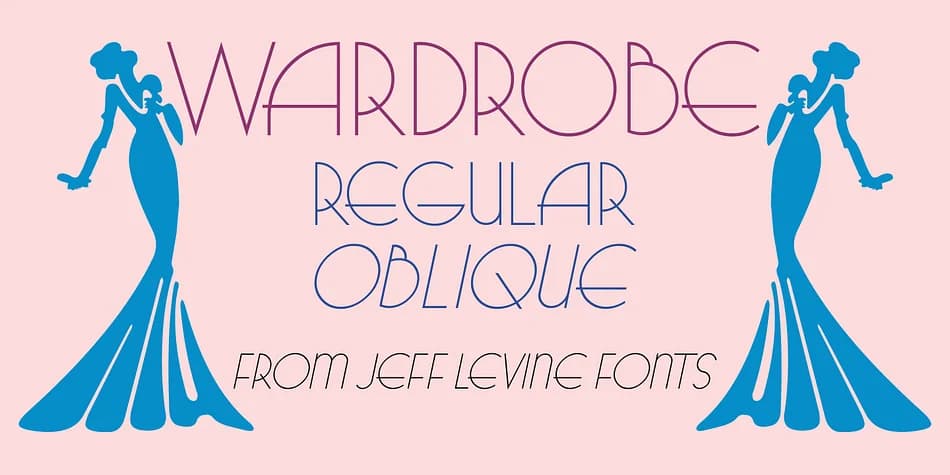WARDROBE JNL by Jeff Levine Fonts — Decorative Font