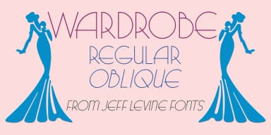 WARDROBE JNL by Jeff Levine Fonts — Decorative Font — thumbnail 1