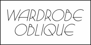WARDROBE JNL by Jeff Levine Fonts — Decorative Font — thumbnail 4