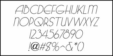 WARDROBE JNL by Jeff Levine Fonts — Decorative Font — thumbnail 5