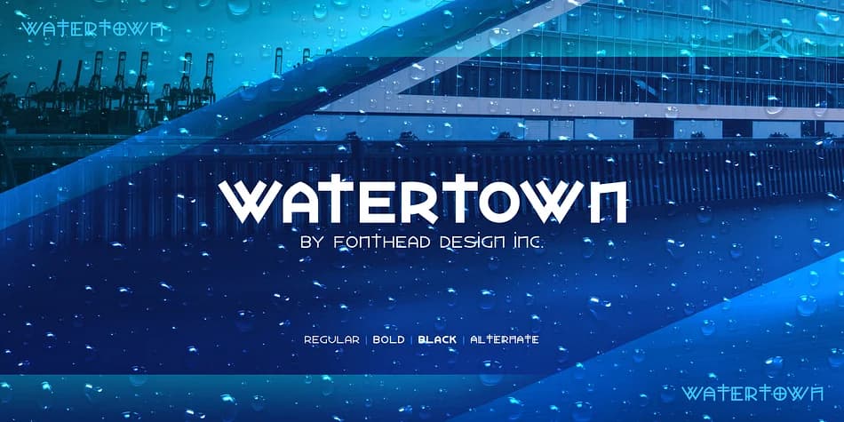 WATERTOWN by Fonthead Design — Decorative Font