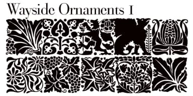 Wayside Ornaments by Wiescher-Design — Dingbats Font — thumbnail 1