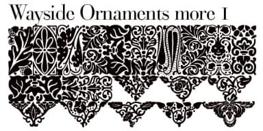 Wayside Ornaments by Wiescher-Design — Dingbats Font — thumbnail 2