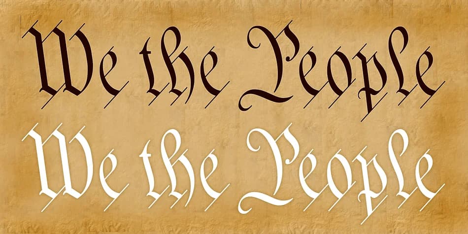 We The People by K-Type — Blackletter Font