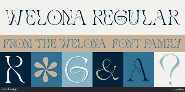 WELONA by suhadidesign — Decorative Font