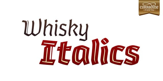 Whisky Italics by Corradine Fonts — Blackletter Font