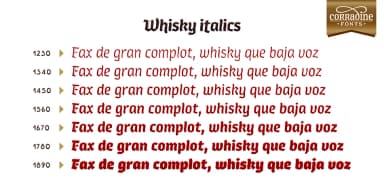 Whisky Italics by Corradine Fonts — Blackletter Font — thumbnail 7