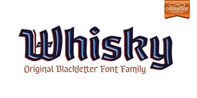Whisky by Corradine Fonts — Blackletter Font — thumbnail 1