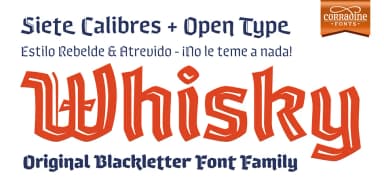 Whisky by Corradine Fonts — Blackletter Font — thumbnail 5